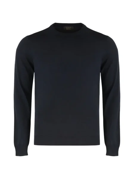 Pulover Slowear cu decolteu rotund lung albastru