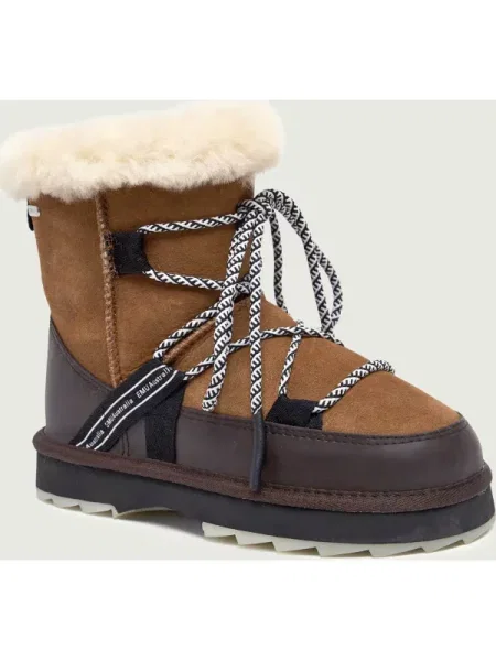 EMU Australia Hótaposó Blurred | shearling | hasított bőr barna