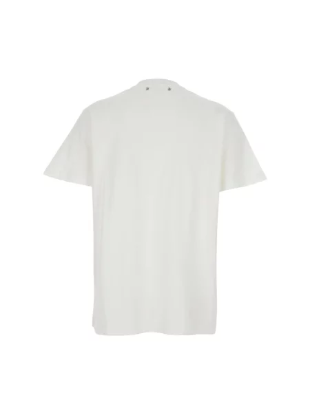 Koszulka Golden Goose z kryształkami biała