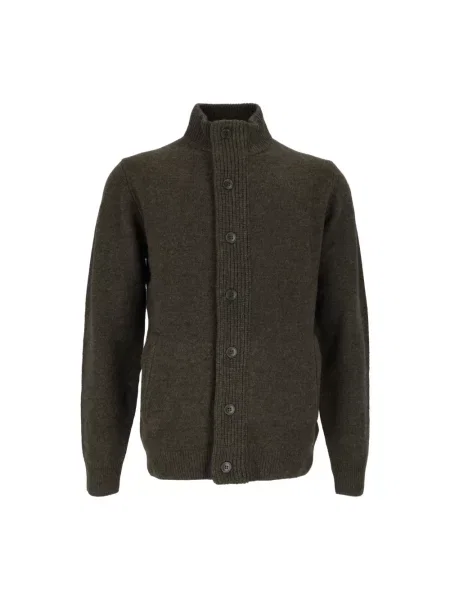 Sweter Barbour wełniany zielony