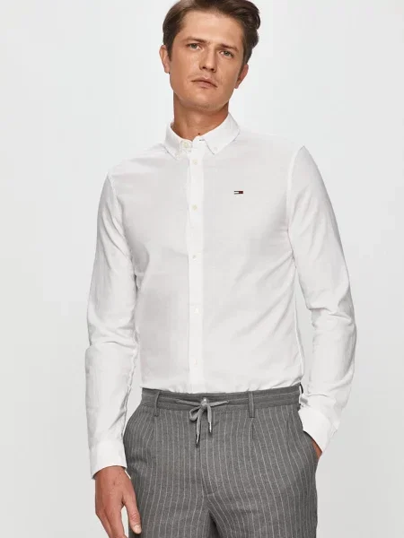 Cămașă Tommy Jeans alb