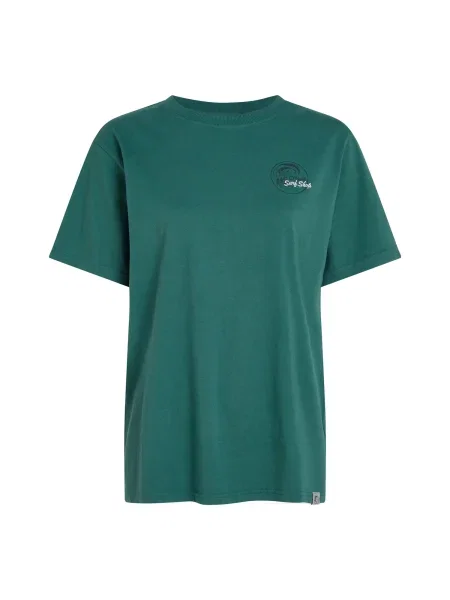 O'NEILL Tricou verde închis / negru / murdar alb