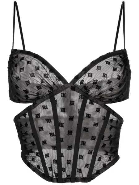 Top Misbhv plasă negru