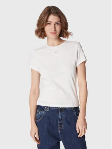 Tričko Tommy Jeans biela