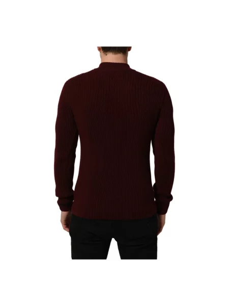Sweter Dolce And Gabbana z kapturem wełniany czarny