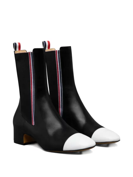 Șapcă Thom Browne cu dungi negru