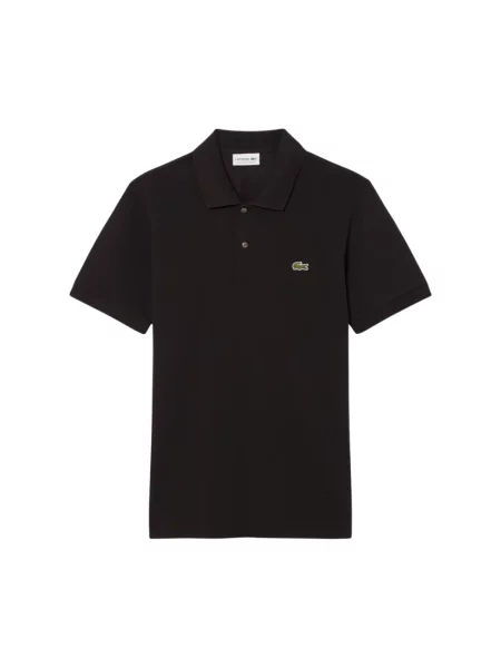 Koszulka polo Lacoste z krótkim rękawem brązowa