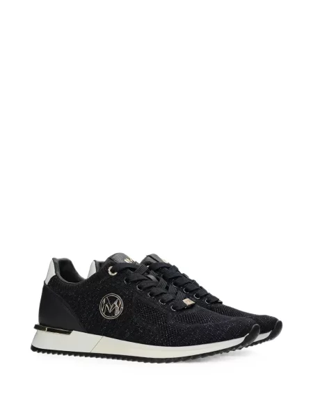 Sneakerși Mexx tricotate cu autograf negru