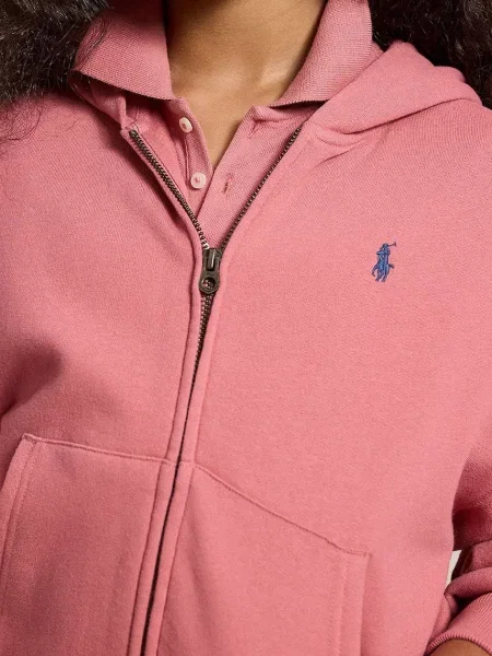 Polo Ralph Lauren кофта на застібці з капюшоном дитяча з бавовною