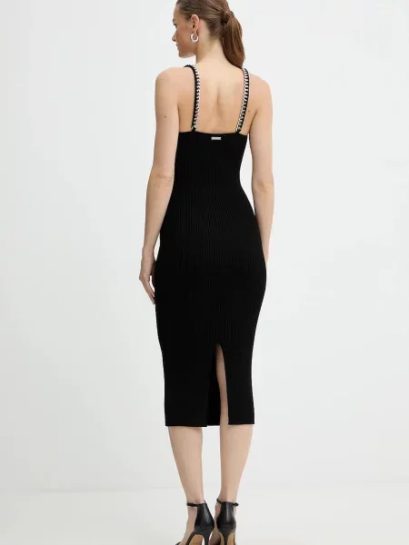 MICHAEL Michael Kors rochie midi mulată negru