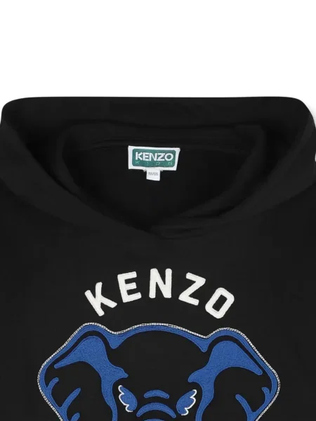 Bluza z kapturem dziecięca Kenzo niebieska