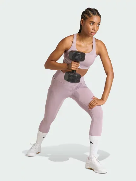 Переработанный спортивный топ Adidas фиолетовый
