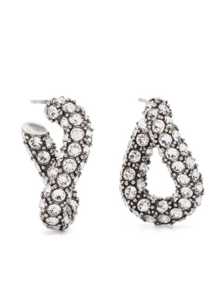 Inel Isabel Marant de cristal argintiu