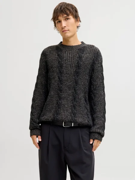 Jack & Jones Premium Pulover JPRBLUCARL amestecat maro