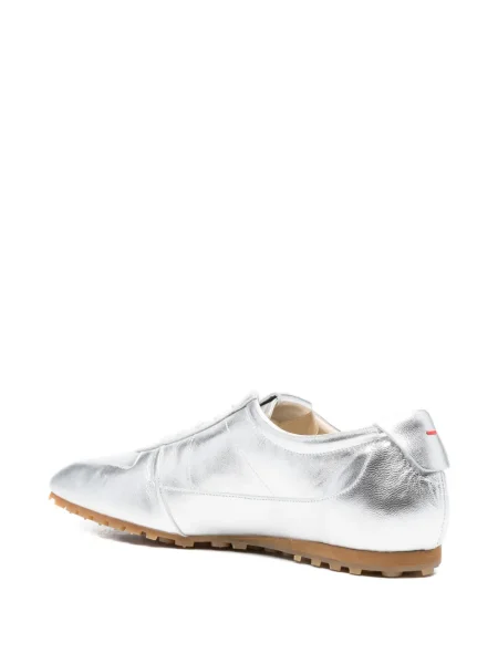 Laminat sneakerși Aeyde din piele argintiu