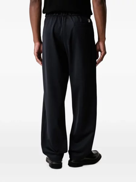 Pantaloni Fred Perry cu broderie albastru