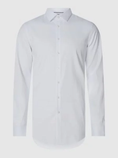 Koszula biznesowa o kroju slim fit z dodatkiem streczu Jake*s biała
