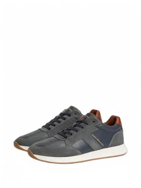 Sneakerși Tommy Hilfiger din piele albastru