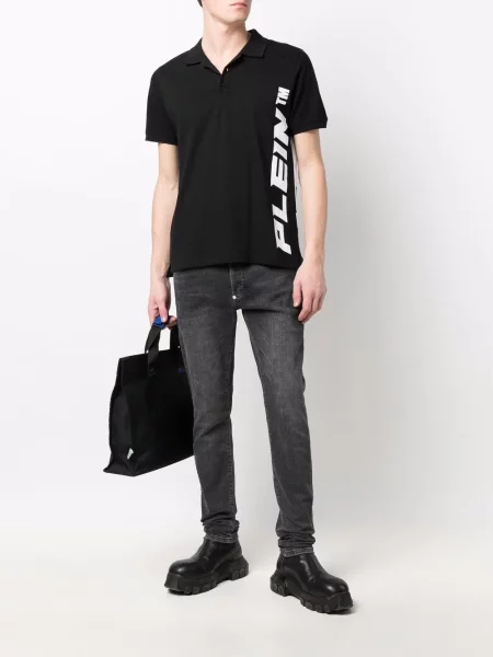 Krátké polotričko Philipp Plein černé