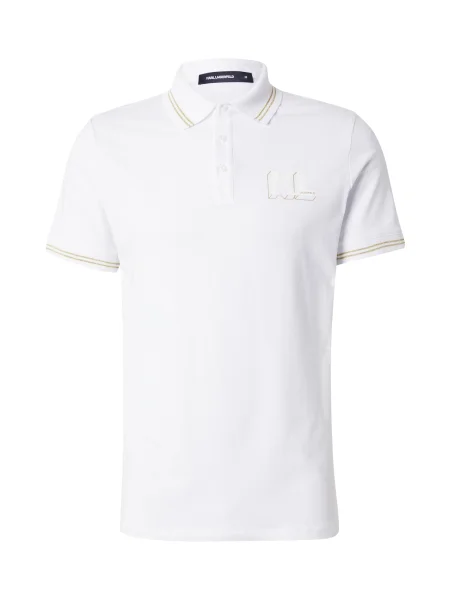Karl Lagerfeld Tricou maro alb