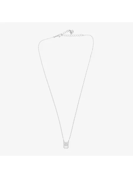 Swarovski Akcesoria unisex Szary ONE SIZE Len Naszyjnik Unisex Millenia "Octagon Wisiorek" Rod biały