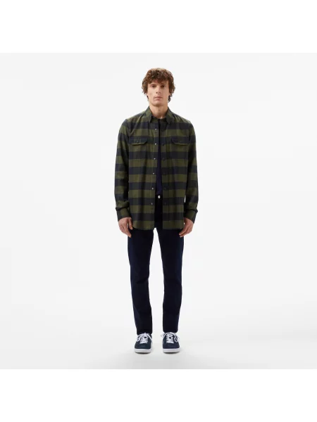 Рубашка Lacoste зеленая