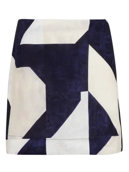 Spódnica Lenny Niemeyer w abstrakcyjne wzory biała