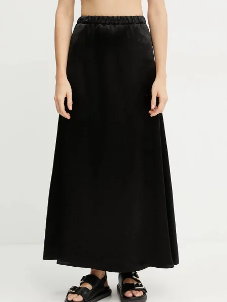MM spódnica maxi prosta czarny