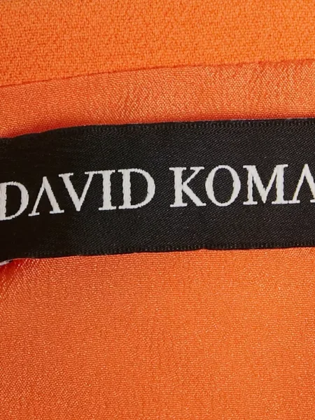 Top David Koma portocaliu