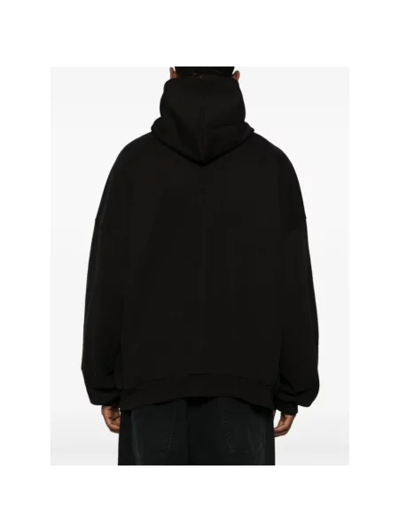 Bluza z kapturem Balenciaga z kapturem czarna