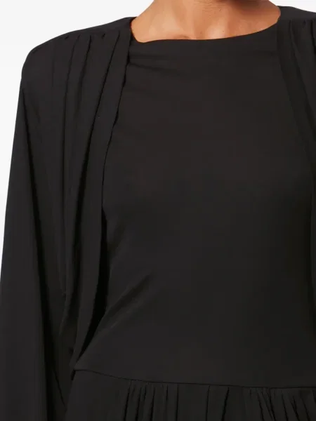 Rochie Isabel Marant drapată de costum negru