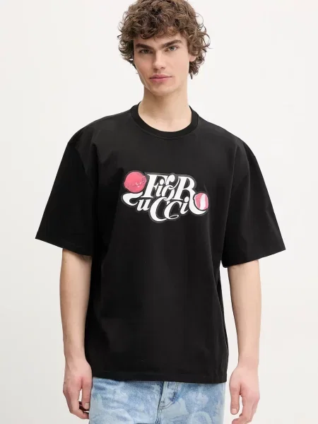 Fiorucci tricou din Curly Lollipop Logo Boxy T-Shirt barbati cu imprimeu negru