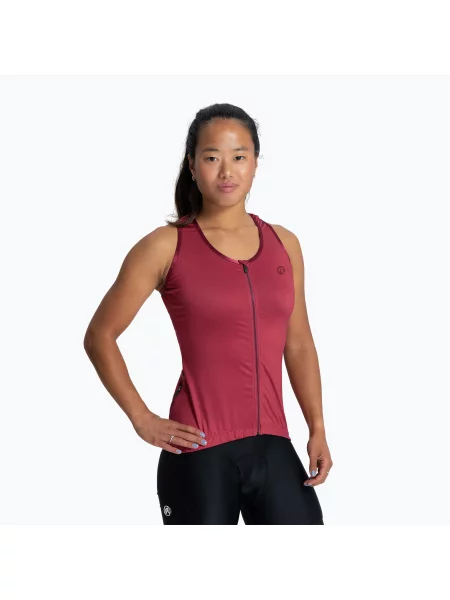 Дамски потник за колоездене Rogelli Abbey cerise винено червено