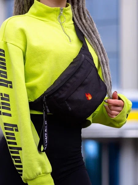 Поясная сумка Without черная