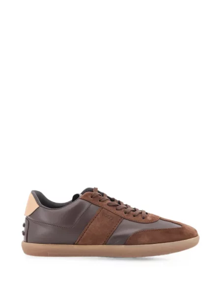 Sneakerși Tod's din piele de căprioară maro