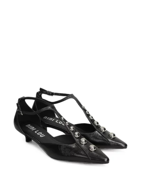 Pantofi cu toc Bibi Lou cu tepi negru