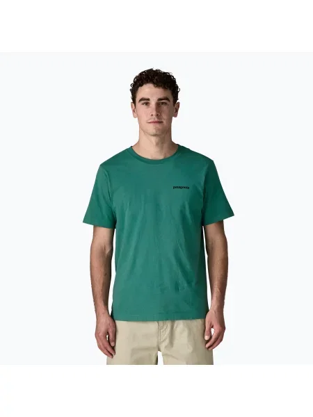 Футболка Patagonia с автографом зеленая