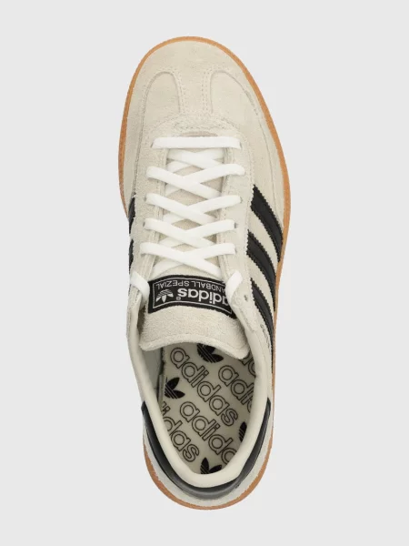 Adidas Originals Велурени маратонки HANDBALL SPEZIAL бежово