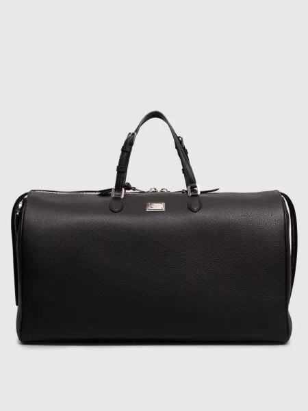 Шкіряна дорожня сумка Vittoria Dolce&gabbana чорна