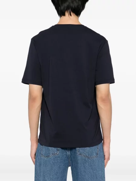 Tricou Bally cu broderie albastru