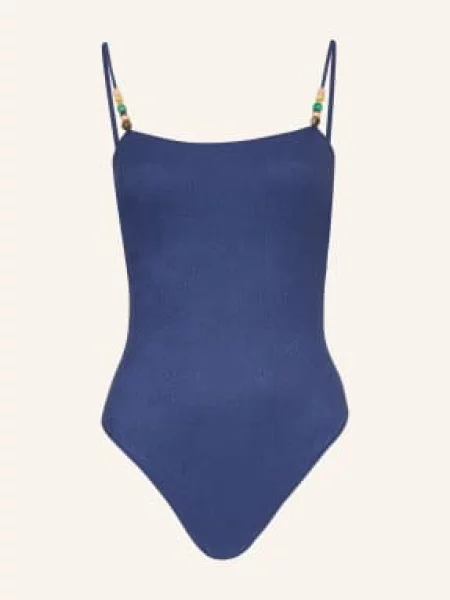 Banana Moon Couture Plavky Mapiri Tanzania S Ozdobnými Korálky modrá