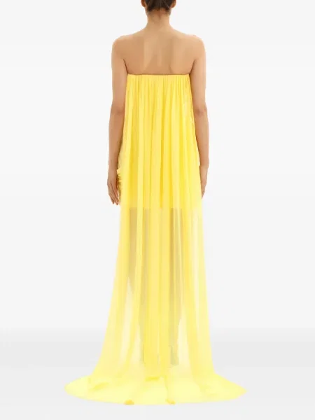 Rochie mini Post Meridiem de costum galben