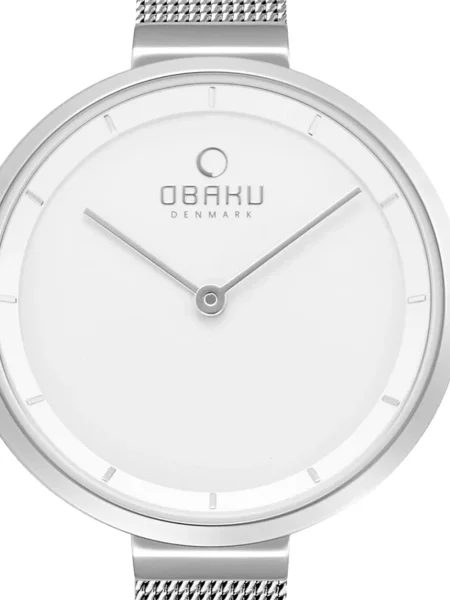 Ceas Obaku clasic alb