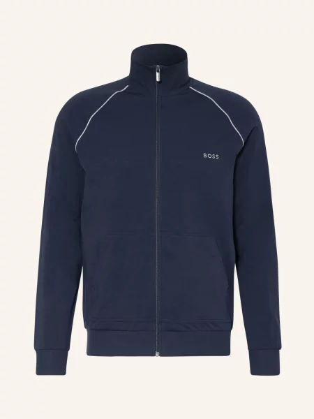 BOSS Mikina Mix&Match tmavě modrá bílá