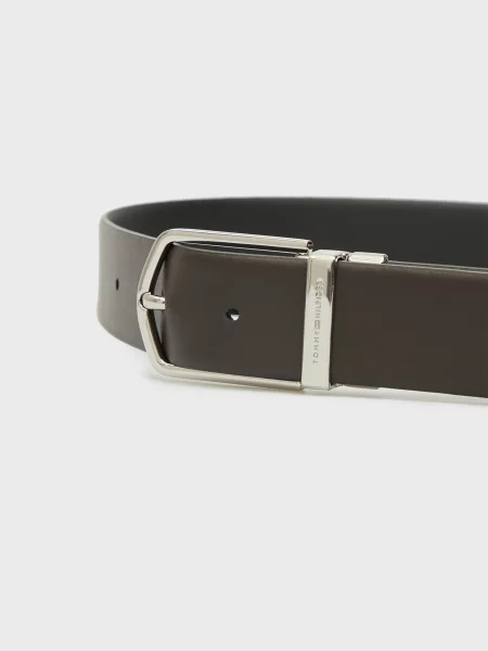 Кожаный ремень Tommy Hilfiger в деловом стиле