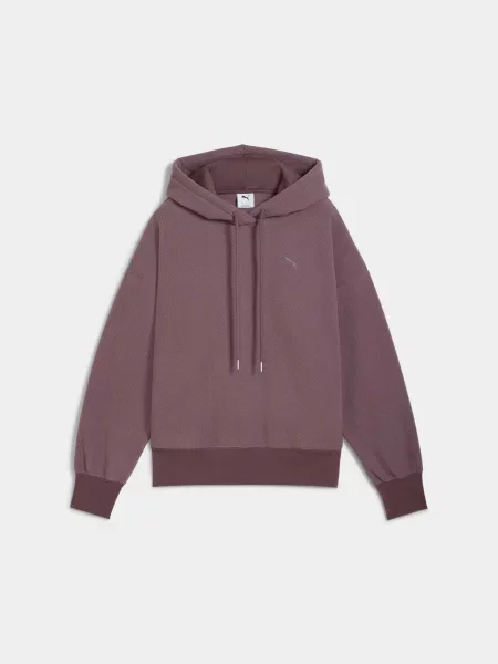 Худі PUMA Her Winterized Hoodie комбінований верх фіолетовий