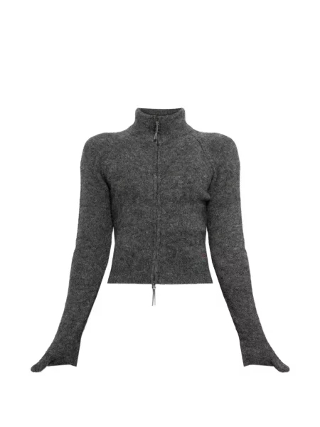 Cardigan Roa de mohair gri