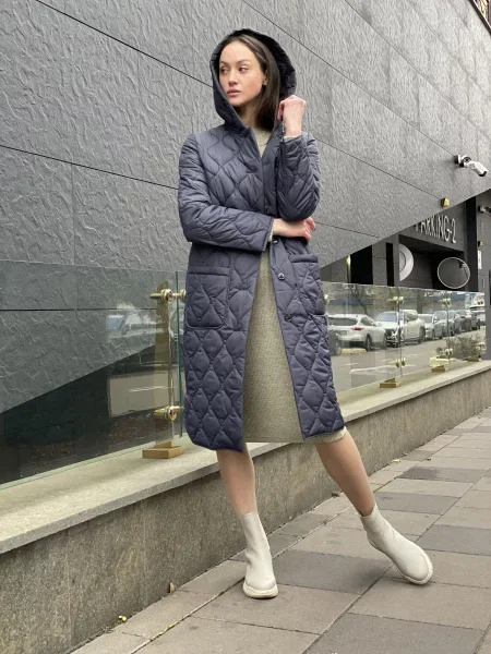 CAT ORANGE Пальто з утеплювачем Темно-синій синє