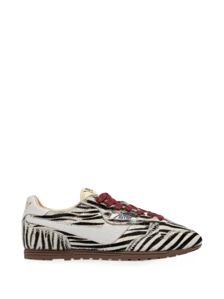 Sneakerși Autry cu imagine cu model zebră alb