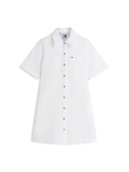 Tommy Jeans Rochie tip bluză alb